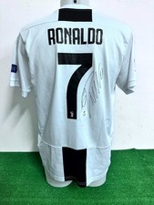 MAGLIA REPLICA JUVENTUS RONALDO AUTOGRAFATA NO MATCH WORN SHIRT CAMISETA COA