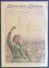 Domenica del Corriere 13 ottobre 1935 Benito Mussolini fascismo Discorso Duce