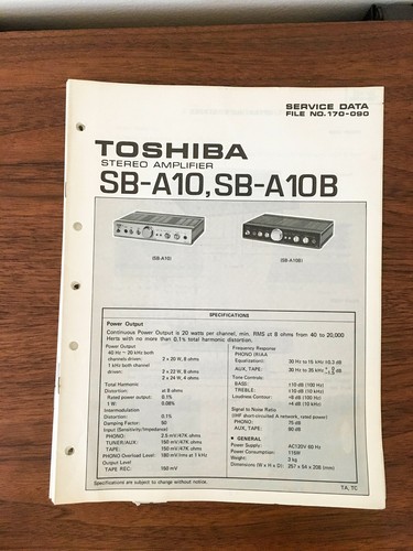 Toshiba a10 a10b - toshiba, sb-a10b