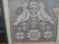 Quadro realizzato ad uncinetto