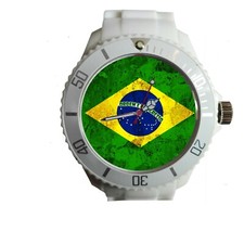 Orologio personalizzato,Brasile,Brazil,bandiera,ordem yprogreso,nomi,colori vari