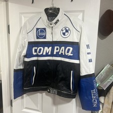 Giacca in pelle bianca BMW