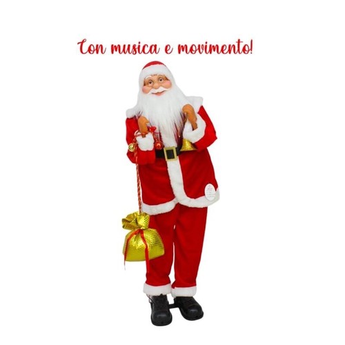 Babbo natale con musica - con, e