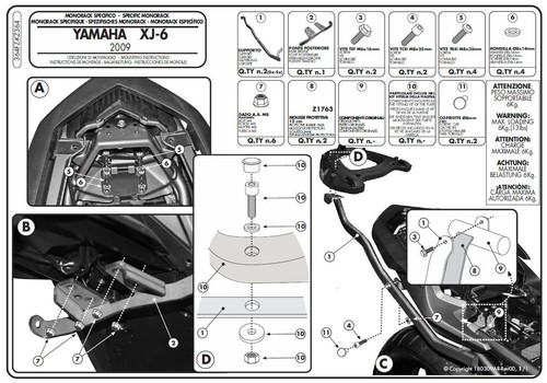 364fz givi staffe posteriori - givi,