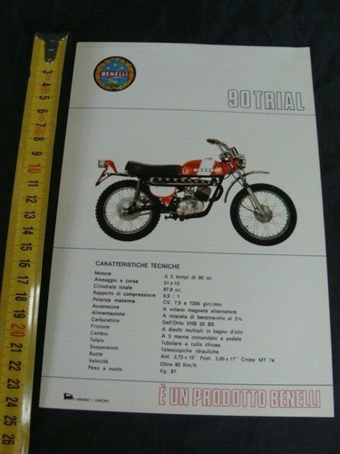 Brochure moto benelli - moto, 90