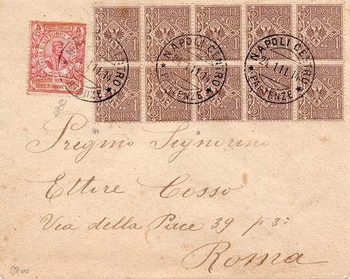 Regno 1911 busta lire - busta,