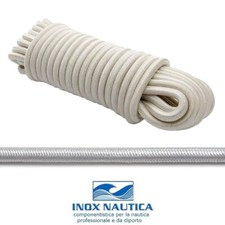 Corda elastica bianca 8mm x - corda,