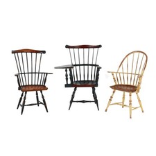 Lot of 3 Windsor Doll Chairs