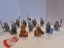 Lego Castello Cavalieri Re Regina Soldatini Minifigures x11 Fantasy Regni Esercito