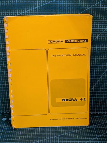 Nagra manuale d epoca - nagra, 4.2
