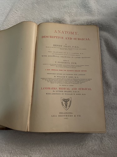 Gray anatomy descriptive - gray's,