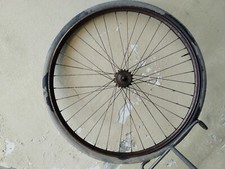 bici epoca Bianchi ruota 26 mozzi cadmiato quadrato fine anni 30 ruota libera RE