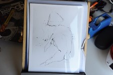 FOTO D'AUTENTICA D'EPOCA DEL PITTORE REMO BRINDISI DISEGNO CHINA