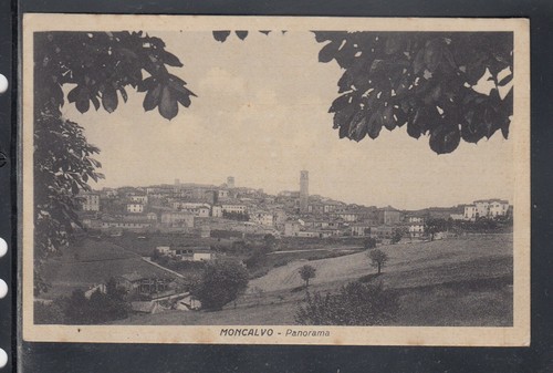 Cartolina moncalvo panorama - moncalvo,