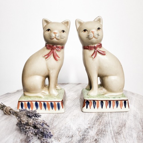 Staffordshire coppia gatti - staffordshire,