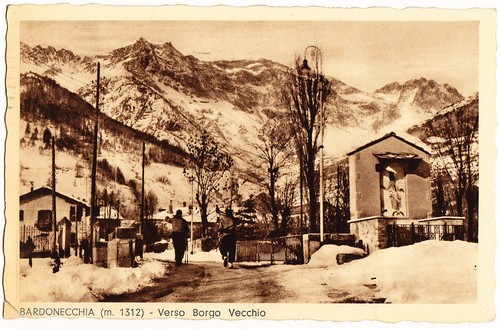 Cartolina bardonecchia verso - bardonecchia,