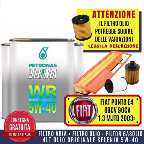 Kit tagliando fiat punto - kit,