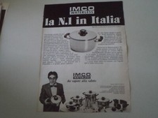 advertising Pubblicità 1982 PENTOLE IMCO WATERLESS