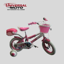 BICICLETTA BIMBA/BAMBINA MAGIC BIKE RAINBOW UNICORN+ROTELLE