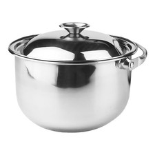  Pentola Acciaio Inox Da Cucina Inossidabile Pentole Per Zuppa Con Coperchio