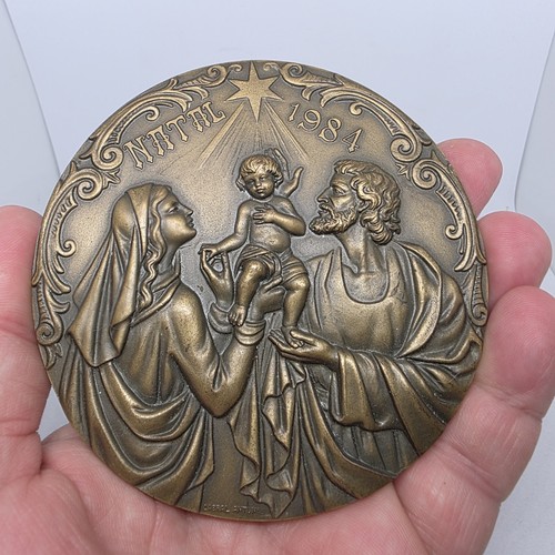 Medaglia bronzo natività - medaglia,