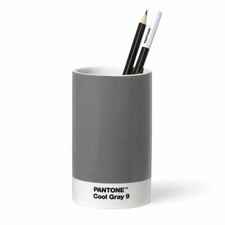 Pantone Cool Gray 9 - Portapenne da scrivania, in porcellana, colore: Grigio (g1
