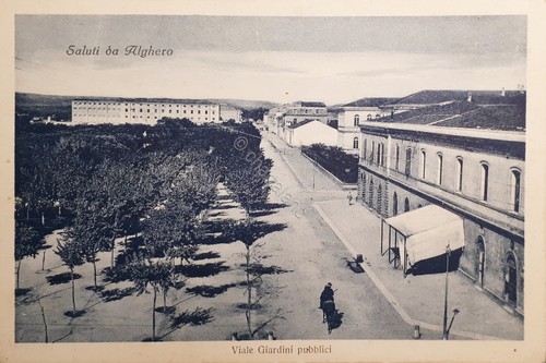 Cartolina saluti da alghero - da,