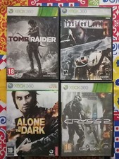 XBOX 360 LOTTO 4 GIOCHI TOMB RAIDER+RESIDENT EVIL 5+ALONE IN THE DARK+CRYSIS 2