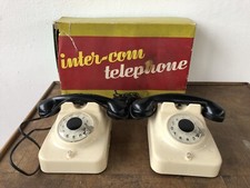 INTERCOM TELEPHONE telefoni giocattolo anni 60 marchio INGAP gioco vintage