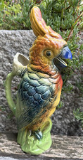 Vecchia brocca pappagallo /caraffa -ceramica francese- Saint Clement
