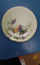 Piatto porcellana Thomas Sevres Bavaria dipinto a mano floreale 7 1/2" armadio