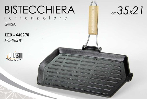 Bistecchiera ghisa pesante - bistecchiera,