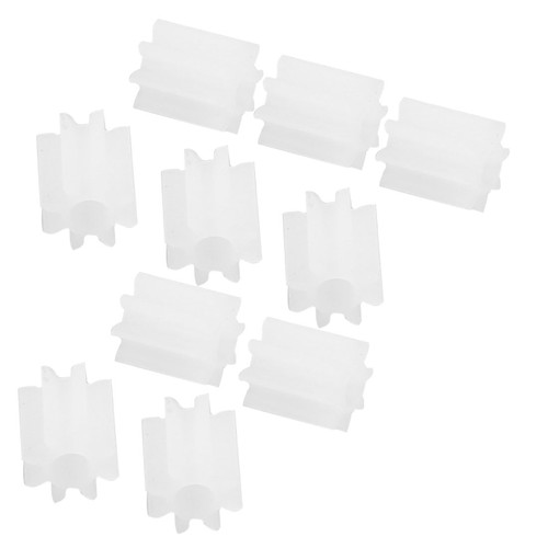 Bianco plastica 8 denti - 10, pz