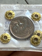 10 CENTESIMI APE 1921.  FDC  Rame Rosso PERIZIATA