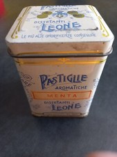 Scatola Latta 7,5x7,5x10 Pastiglie Leone Vista E Piaciuta