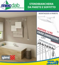 Stendibiancheria Da Parete E Soffitto Portata 12 Kg Varie Dimensioni LIFT Gimi