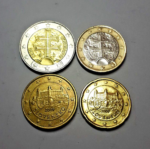 Monete slovenia euro 1 - 4, 2