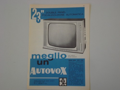 Advertising pubblicità 1961 - advertising,