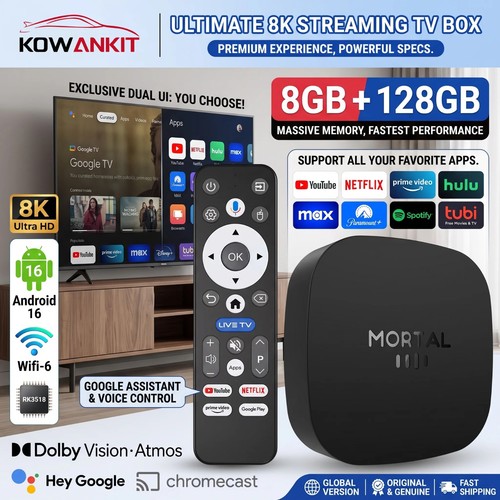 Android box 8gb ram - 8k,