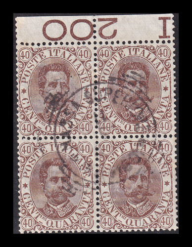 Italia 1889 umberto c 40 - re,