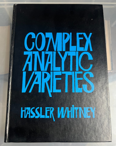 Complex analytic varieties - complex,