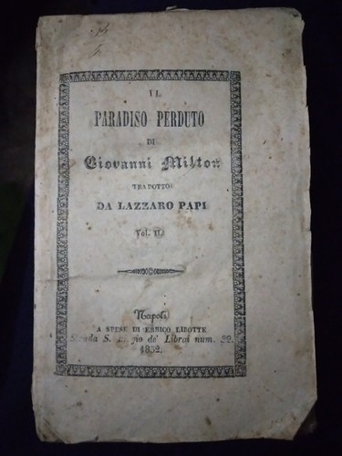 Milton paradiso perduto - il,
