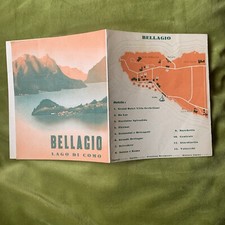 BELLAGIO COMO - anni 30 Brochure Illustrata Depliant