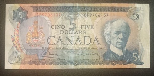Banconota dollari canada - 5,