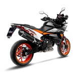 Scarico leovince inox nero - scarico, sbk