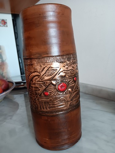 Vaso terracotta metallo - in, e