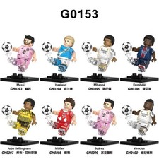 Minifigures giocattolo modellini Lego personalizzati calcio Messi squadra sportiva