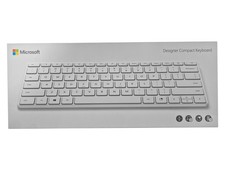 Microsoft Designer Tastiera Bluetooth Wireless Compatta, Ghiacciaio - Arabo