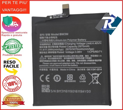 Batteria bm3m per xiaomi - xiaomi, 9