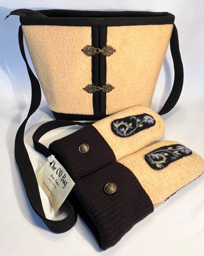 Borsa mano feltro e - in,